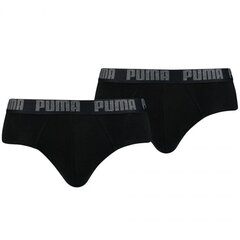 Slips Puma BASIC BRIEF (2 pcs): Värvus - Must цена и информация | Мужские трусы | kaup24.ee