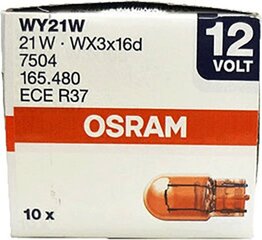 Автомобильная лампа OS7504 Osram OS7504 WY21W 21W 12V (10 шт) цена и информация | Автомобильные лампочки | kaup24.ee