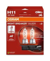 Автомобильная лампа Osram 64211NBS H11 12V 55Вт 3200K цена и информация | Автомобильные лампочки | kaup24.ee