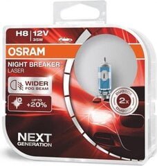 Autopirn Osram 64212NL H8 12V 35W цена и информация | Автомобильные лампочки | kaup24.ee