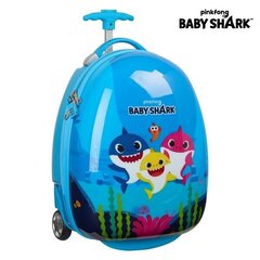 Kohver Baby Shark 16'' Helesinine цена и информация | Чемоданы, дорожные сумки | kaup24.ee