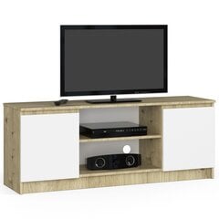 ТВ столик NORE CLP 140, коричневый/белый цена и информация |  Тумбы под телевизор | kaup24.ee