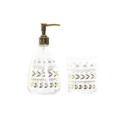 Vannikomplekt DKD Home Decor Kristall ABS Lehed Glam (2 pcs) цена и информация | Аксессуары для ванной комнаты | kaup24.ee