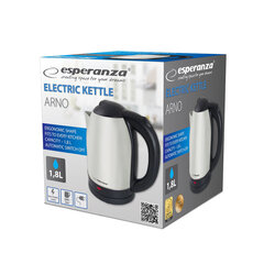 Esperanza EKK035X Electric kettle 1.8 L 1500 W Inox цена и информация | Электрочайники | kaup24.ee