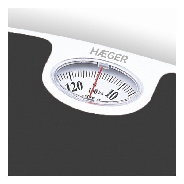 Analoogkaal Haeger Must/Valge 130 KG: Värvus - Must hind ja info | Kaalud | kaup24.ee