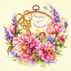 Tikkimiskomplekt Magic Needle "Peonies for Needlewoman" 100-124 hind ja info | Tikkimistarvikud | kaup24.ee