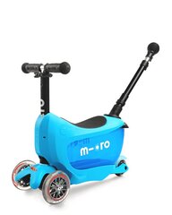 Micro Mini2go Deluxe Plus laste tõukeratas - sinine цена и информация | Самокаты | kaup24.ee