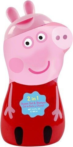 Dušigeel ja šampoon Peppa Pig 2D, 400 ml hind ja info | Laste ja ema kosmeetika | kaup24.ee