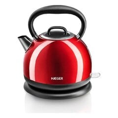 Электрочайник и заварник Haeger Red Cherry 2200 W, 1.7 л цена и информация | Электрочайники | kaup24.ee