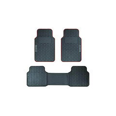 Auto põrandamattide komplekt Sparco F500 Universaalne Must/Punane (3 pcs) hind ja info | Universaalsed matid | kaup24.ee