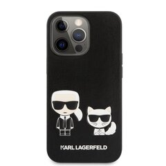 KLHCP13XPCUSKCBK Karl Lagerfeld and Choupette PU Leather Case for iPhone 13 Pro Max Black hind ja info | Telefoni kaaned, ümbrised | kaup24.ee