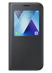 Kokkupandav ümbris S-View, Samsung Galaxy A5 A520 jaoks, must цена и информация | Чехлы для телефонов | kaup24.ee