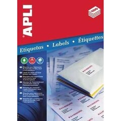 Etikett APLI 105x148 mm Ref.1280 100l/pk hind ja info | Vihikud, märkmikud ja paberikaubad | kaup24.ee