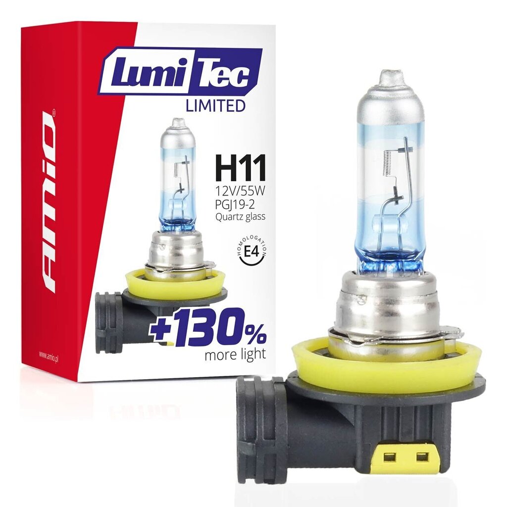 Halogeenpirn H11 12V 55W LumiTec LIMITED + 130% hind ja info | Autopirnid | kaup24.ee