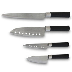 Набор ножей Cecotec Santoku, Нержавеющая сталь полипропилен (4 pcs) цена и информация | Ножи и аксессуары для них | kaup24.ee