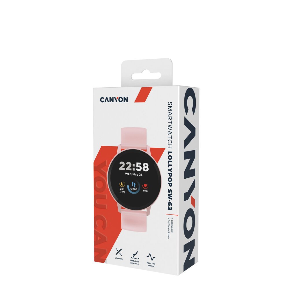 Canyon Lollypop SW-63 Pink hind ja info | Nutikellad (smartwatch) | kaup24.ee