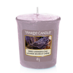 Lõhnaküünal Yankee Candle Dried Lavender & Oak 49 g hind ja info | Küünlad, küünlajalad | kaup24.ee