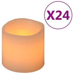 Elektrilised LED küünlad taimeriga / puldiga, 24 tk цена и информация | Подсвечники, свечи | kaup24.ee