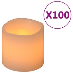 Elektrilised LED küünlad taimeriga / puldiga, 100 tk цена и информация | Подсвечники, свечи | kaup24.ee