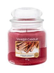 Ароматическая свеча Yankee Candle Sparkling Cinnamon 411 г цена и информация | Подсвечники, свечи | kaup24.ee