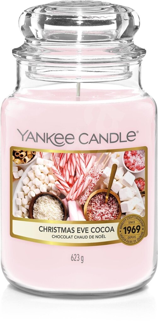 Lõhnaküünal Yankee Candle Christmas Eve Cocoa 623 g цена и информация | Küünlad, küünlajalad | kaup24.ee