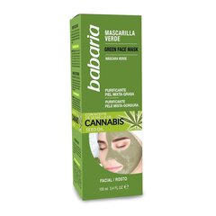 Очищающая маска Cannabis Babaria (100 ml) цена и информация | Маски для лица, патчи для глаз | kaup24.ee