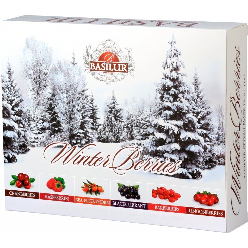 Jõulukingitee - Basilur Winter Berries Gift 60 x 2 g цена и информация | Tee | kaup24.ee