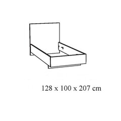 Кровать Helga, 120x200 см, белая цена и информация | Кровати | kaup24.ee