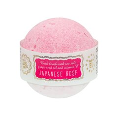 Бурлящий шарик для ванной «JAPANESE ROSE» с морской солью и маслом виноградной косточки Saules Fabrika, 145 гр. цена и информация | Масла, гели для душа | kaup24.ee