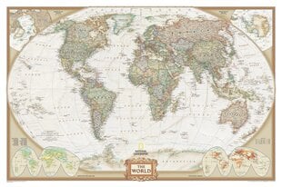 Древняя настенная карта National Geographic, 193×295 см цена и информация | Карты мира | kaup24.ee