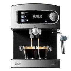 Экспресс-кофеварка с ручкой Cecotec Power Espresso 20, 1.5 л, 850 W, чёрная нержавеющая сталь цена и информация | Кофемашины | kaup24.ee