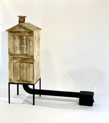 Suitsuahi väikese kaminaga Dūmo, 165 x 50 x 50 cm hind ja info | Suitsuahjud, tarvikud | kaup24.ee