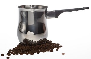 Roostevabast terasest kohvi turka, 750 ml, kahe tilaga induktsioonpliitidele, türgi kohvikann цена и информация | Чайники, кофейники | kaup24.ee