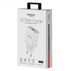 Зарядка Yesido QC Fast Charge QC 3.0 18 W Max цена и информация | Зарядные устройства для телефонов | kaup24.ee