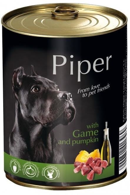 Konserv koertele Piper ulukiliha ja kõrvitsaga, 400 g цена и информация | Konservid koertele | kaup24.ee