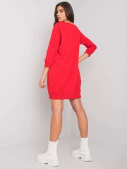 Punane tavaline puuvillane kleit. hind ja info | Kleidid | kaup24.ee