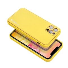 Чехол Forcell LEATHER для iPhone 13 Pro, желтый цена и информация | Чехлы для телефонов | kaup24.ee