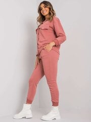Määrdunud roosa kaheosaline komplekt puuvillast. цена и информация | Спортивная одежда для женщин | kaup24.ee