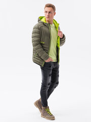 Куртка весна-осень C372, цвет хаки цена и информация | Мужские куртки | kaup24.ee