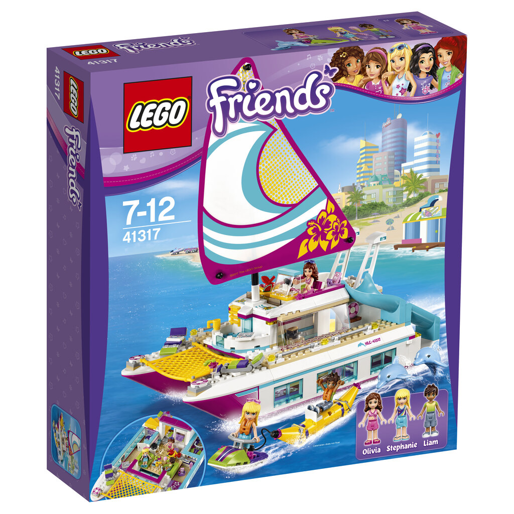 41317 LEGO® FRIENDS Päikesepaistekatamaraan hind ja info | Klotsid ja konstruktorid | kaup24.ee