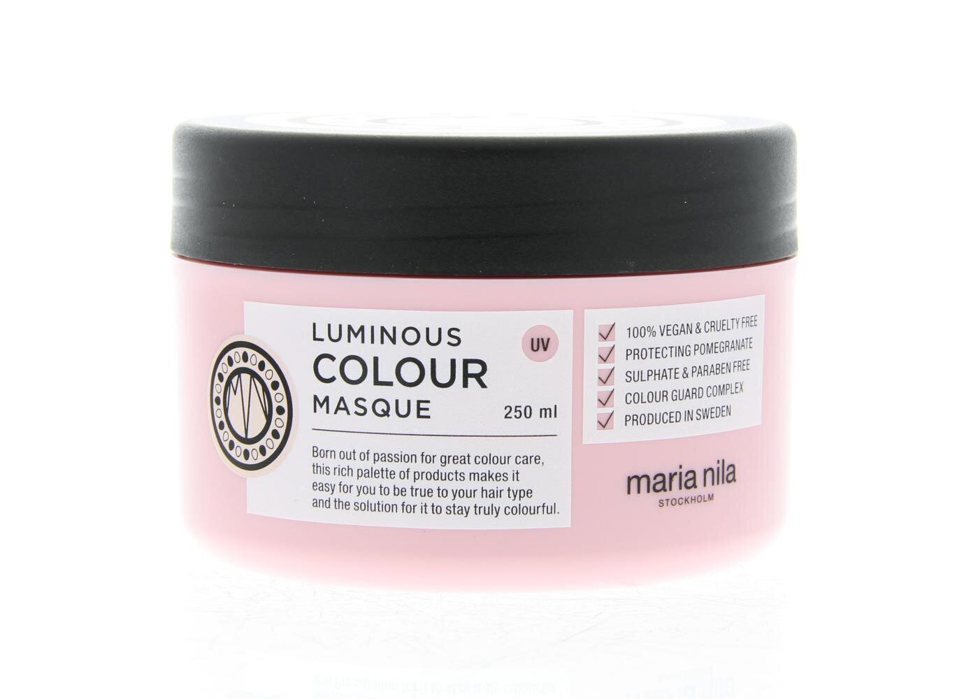 Mask värvitud juustele Maria Nila Luminous Colour, 250 ml hind ja info | Maskid, õlid, seerumid | kaup24.ee