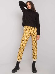 черно-желтые брюки dorchester с узором цена и информация | Штаны женские | kaup24.ee