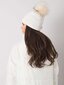 Valge talvemüts tutiga Poola tootega White hind ja info | Naiste mütsid ja peapaelad | kaup24.ee