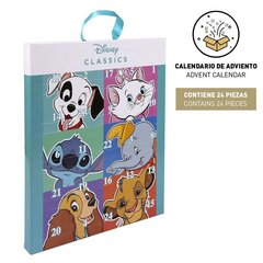 Jõulukalender Disney Multikompositsioon 25 x 30 x 2,4 cm hind ja info | Jõulukaunistused | kaup24.ee