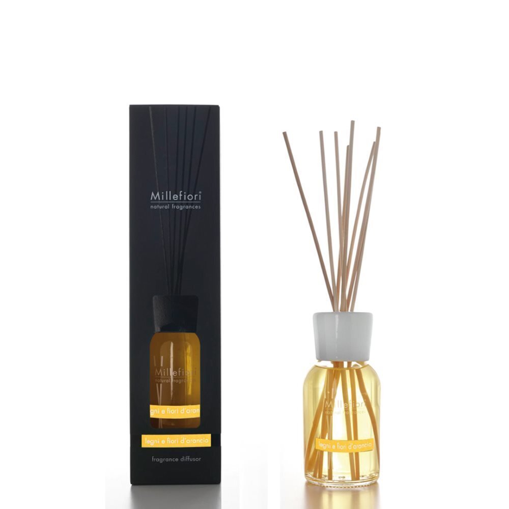 Lõhnapulgad Millefiori Natural Fragrance Legni e Fiori d'arancio 100 ml цена и информация | Kodulõhnastajad | kaup24.ee