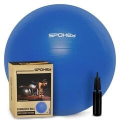 Мяч гимнастический Spokey Fitball III 75 см, синий цена и информация | Spokey Товары для гимнастики и фитнеса | kaup24.ee