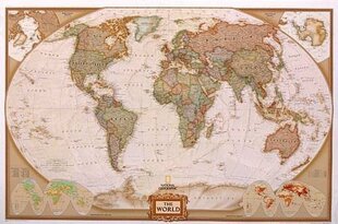 Старинная настенная карта National Geographic, 122 × 185 см цена и информация | Карты мира | kaup24.ee