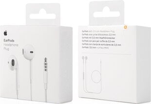 Apple EarPods with Remote and Mic - MNHF2ZM/A hind ja info | Apple Arvutid ja IT- tehnika | kaup24.ee