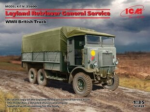 ICM - Leyland Retriever General Service WWII British Truck, 1/35, 35600 цена и информация | Конструкторы и кубики | kaup24.ee