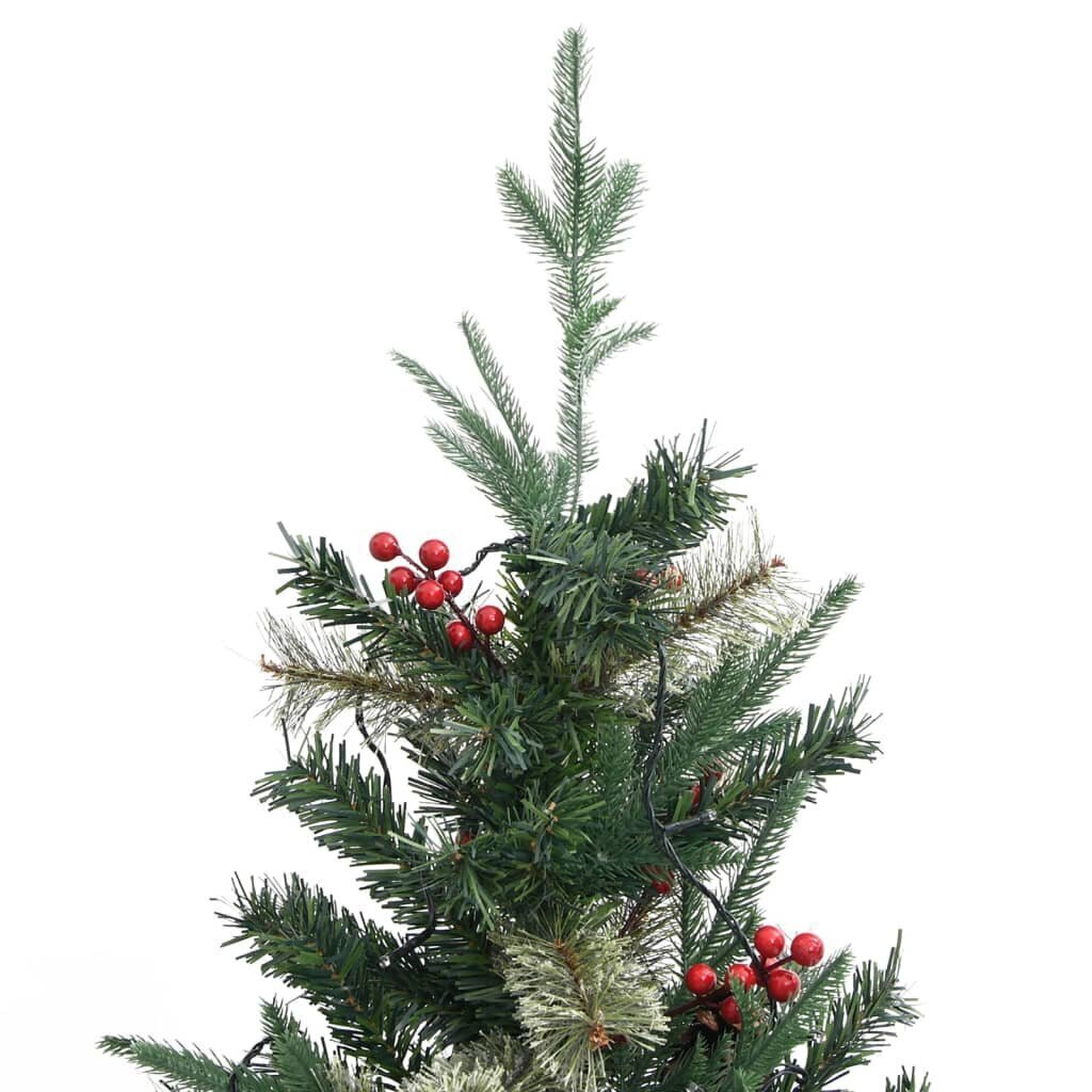 Kalėdinė eglutė su LED ir kankorėžiais 1.95 m hind ja info | Kunstkuused | kaup24.ee